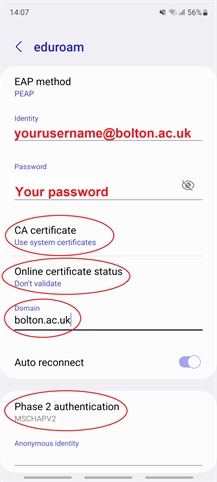 Android eduroam connection steps (large)